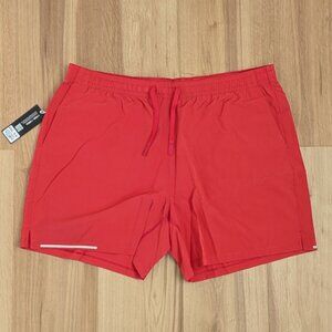 NWT Bearbottom Active Liner Shorts Red 5.5” Inseam XXL